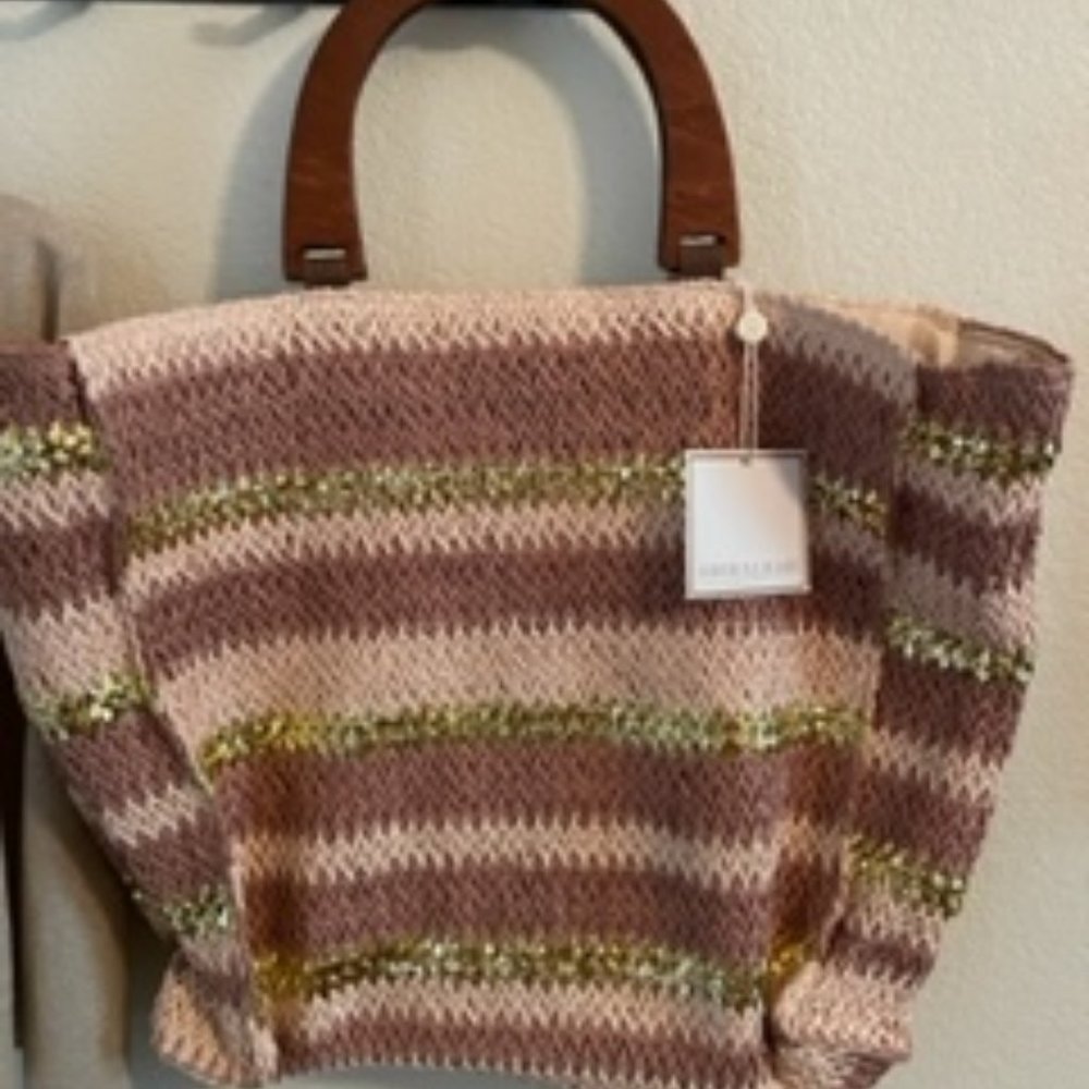 Large Tote Natural Straw